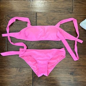 Hot pink bikini